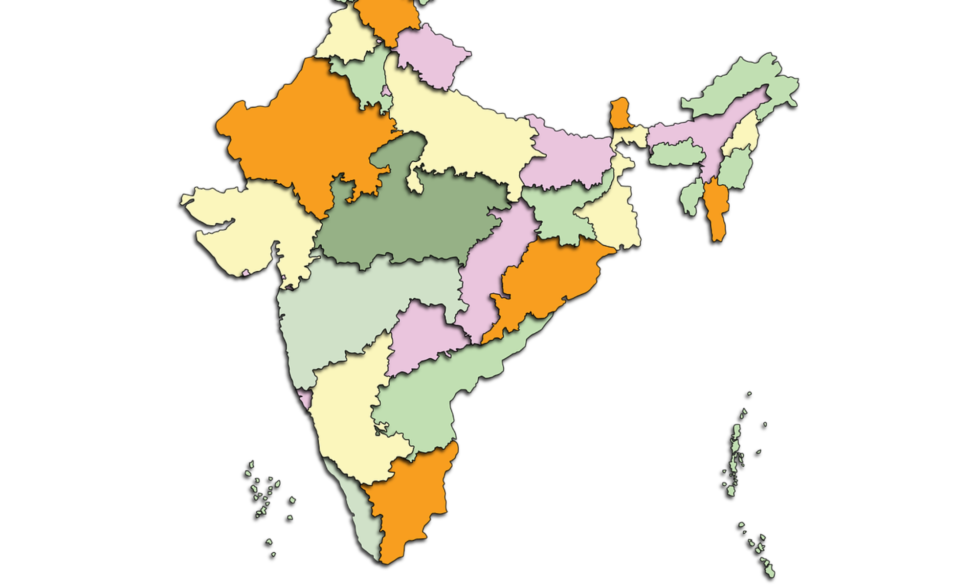 map of the provinces of India