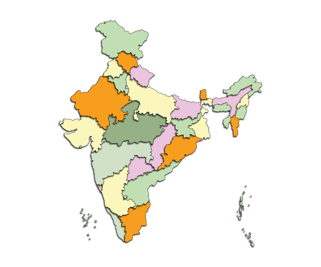 map of the provinces of India